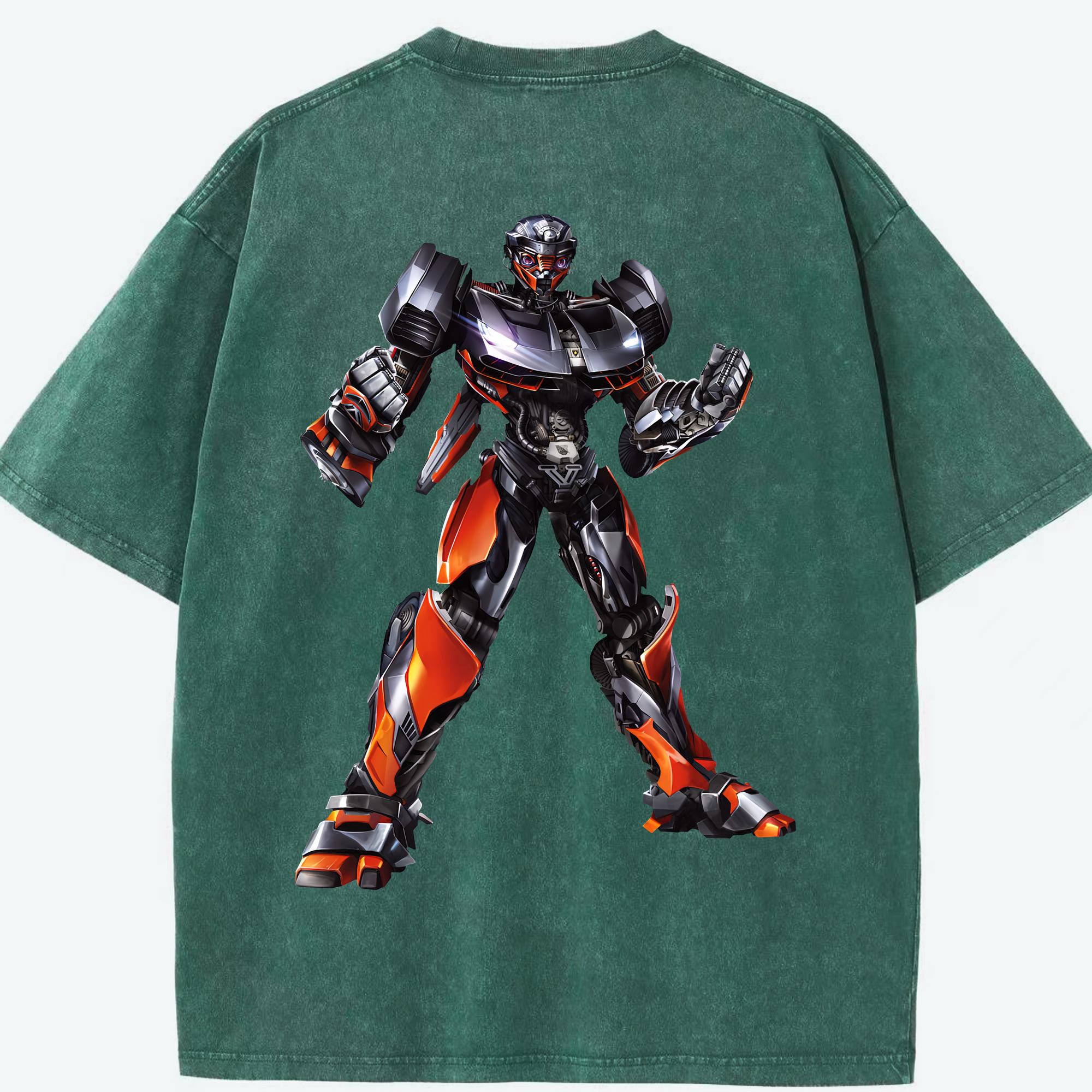 （画像用） Transformers トランスフォーマー 綿100% ヴィンテージ風 半袖Tシャツ（背面プリント）